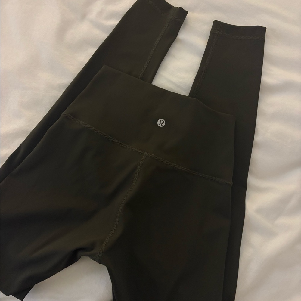 LULULEMON ARMY GREEN LEGGINGS